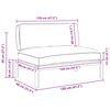 vidaXL Sofa Set Uni Anthrazit 120 x 80 x 69 cm Massivholz Akazie