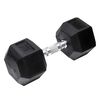 Orange Gym Hex-Hantel 20 kg Schwarz