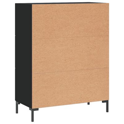 vidaXL Sideboard Schwarz 69,5x34x90 cm Holzwerkstoff