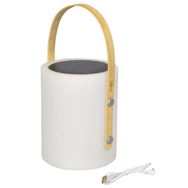 Bo-Camp Tischlampe Longford Wei&szlig; LED