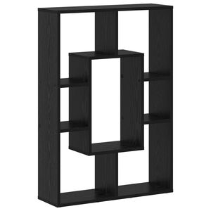 vidaXL B&uuml;cherregal Schwarz Eichen-Optik 63 x 20 x 90 cm Holzwerkstoff
