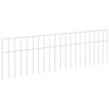 vidaXL Gartenzaun-Paneel 24 stk. 100 x 30 cm Verzinkter Stahl Silber