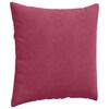 vidaXL Sofakissen 2 St&uuml;ck Weinrot 60 x 60 cm Cordstoff