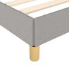 vidaXL Boxspringbettgestell Hellgrau 160x200 cm Stoff