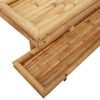 vidaXL Wandregal mit Regal Wandmontiert Braun 39 x 26 x 60 cm Bambus