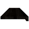 vidaXL Treppenstufen 2 Stk. Dunkelbraun 110x30x2 cm Massivholz Eiche