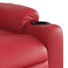 vidaXL Massagesessel Elektrisch Rot Kunstleder