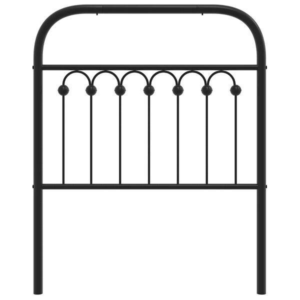vidaXL Ersatz-Kopfteil Metall Schwarz 80 cm