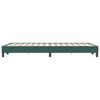 vidaXL Bettgestell ohne Matratze Dunkelgr&uuml;n 120x220 cm Samt