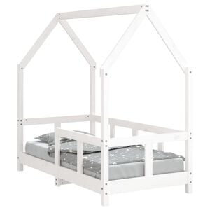 vidaXL Kinderbett Wei&szlig; 70x140 cm Massivholz Kiefer