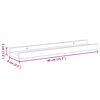 vidaXL Wandregale 2 Stk. Betongrau 40x9x3 cm