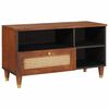 vidaXL TV-Schr&auml;nk Braun 80 x 33,5 x 46 cm Massivholz Mango
