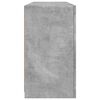 vidaXL Sideboard mit LED-Leuchten Betongrau 142,5x37x67 cm