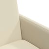 vidaXL Esszimmerst&uuml;hle mit Rollen 2 pcs Creme 57 x 66 x 94 cm