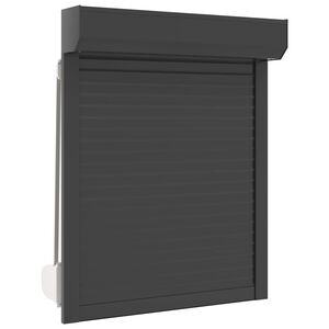 vidaXL Rollladen Anthrazit 70 x 100 cm Aluminium und Polyurethan
