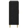vidaXL Sideboard Schwarz Eichen-Optik 69,5 x 34 x 90 cm Holzwerkstoff