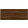 vidaXL Wandregale 4 Stk. Braun Eichen-Optik 100x40x1,5cm Holzwerkstoff