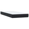 vidaXL Boxspringbett mit Matratze & LED Schwarz 180x210 cm Samt