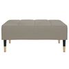 vidaXL Fu&szlig;hocker Hellgrau 78x56x32 cm Samt