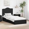vidaXL Aufbewahrungsbett Schwarz 100 x 200 cm Holzwerkstoff