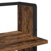vidaXL Wandregal mit Regal Altholz 30 x 25 x 100 cm Holzwerkstoff