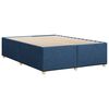 vidaXL Bettgestell ohne Matratze Blau 140x200 cm Stoff