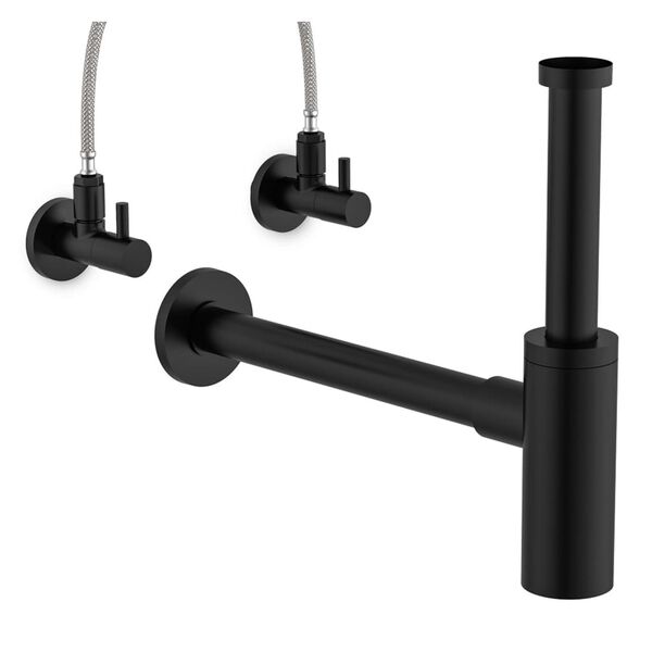 SCH&Uuml;TTE MS Eckventil mit Rosette 10 mm Schwarz