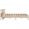 vidaXL Massivholzbett ohne Matratze 140x190 cm Kiefernholz