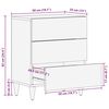 vidaXL Nachttische mit Schubladen 50 x 33 x 62 cm Massivholz Mango