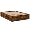 vidaXL Bettgestell R&auml;uchereiche 120x200 cm Holzwerkstoff