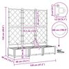 vidaXL Garten-Pflanzgef&auml;&szlig; 3 pcs Schwarz Stahl