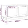 vidaXL TV-Schrank Hochglanz-Wei&szlig; 80x35x45 cm Holzwerkstoff