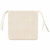 vidaXL Sitzkissen 4 pcs Creme 40 x 40 x 3 cm Cordstoff