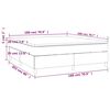 vidaXL Boxspringbett mit Matratze Dunkelgr&uuml;n 180x200 cm Samt