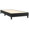 vidaXL Boxspringbettgestell Schwarz 90x190 cm Kunstleder