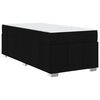 vidaXL Bettrahmen mit Matratze Schwarz 100 x 200 cm Stoff