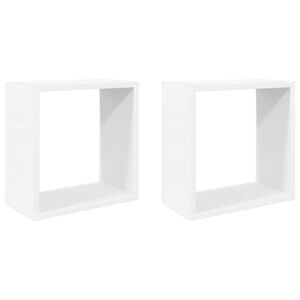 vidaXL W&uuml;rfelregale 2 Stk. Wei&szlig; 30x15x30 cm