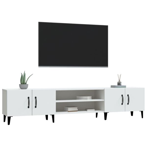 vidaXL TV-Schrank Weiß 180 x 31,5 x 40 cm Holzwerkstoff