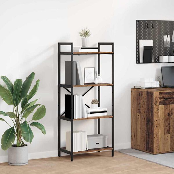 vidaXL B&uuml;cherregal Altholz 56 x 34 x 133,5 cm Holzwerkstoff