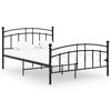 vidaXL Bettgestell Schwarz Metall 200x200 cm
