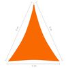 vidaXL Sonnensegel Oxford-Gewebe Dreieckig 4x5x5 m Orange