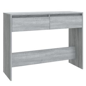 vidaXL Konsolentisch Grau Sonoma 100x35x76,5 cm Holzwerkstoff