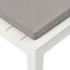 vidaXL Garten-Lounge-Stuhl mit Sitzpolster Kunststoff Weiß
