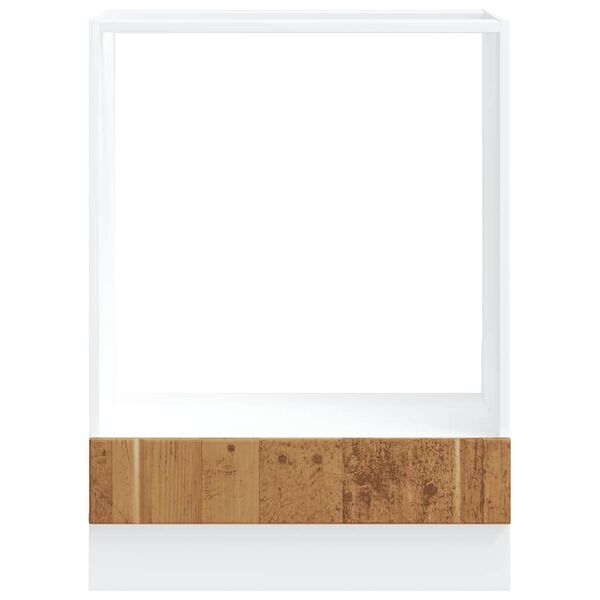 vidaXL Herdumbauschrank Lucca Altholz-Optik Holzwerkstoff