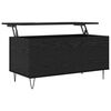 vidaXL Couchtisch Schwarz Eichen-Optik 90 x 44.5 x 45 cm Holzwerkstoff