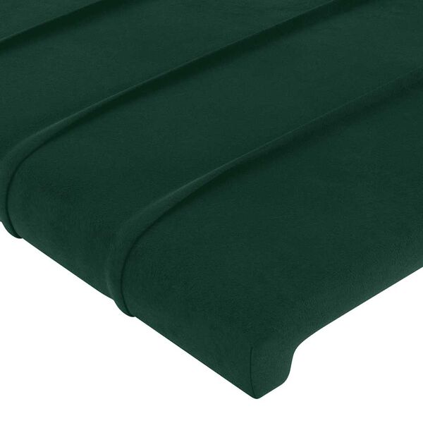 vidaXL Kopfteile 2 Stk. Dunkelgr&uuml;n 72x5x78/88 cm Samt