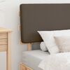 vidaXL Bettgestell mit gepolstertem Kopfteil Taupe 80 x 200 cm