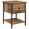 vidaXL Bettschrank 2 pcs Altholz 40 x 39 x 40 cm Holzwerkstoff