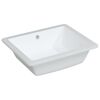 vidaXL Waschbecken Wei&szlig; 50x40,5x18,5 cm Rechteckig Keramik