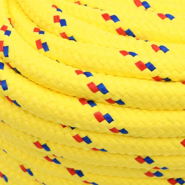 vidaXL Bootsseil Gelb 18 mm 50 m Polypropylen
